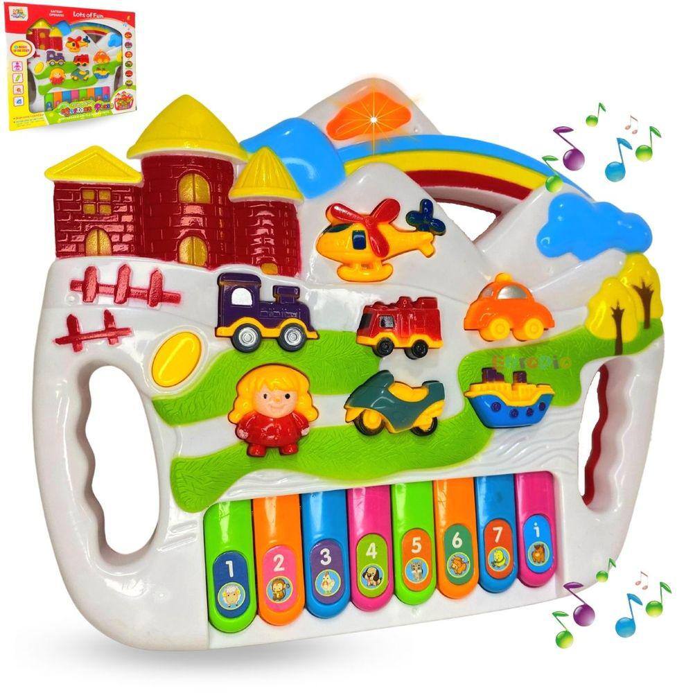 BRINQUEDO PARA BEBE INFANTIL TECLADO PIANO INTERATIVO MUSICA