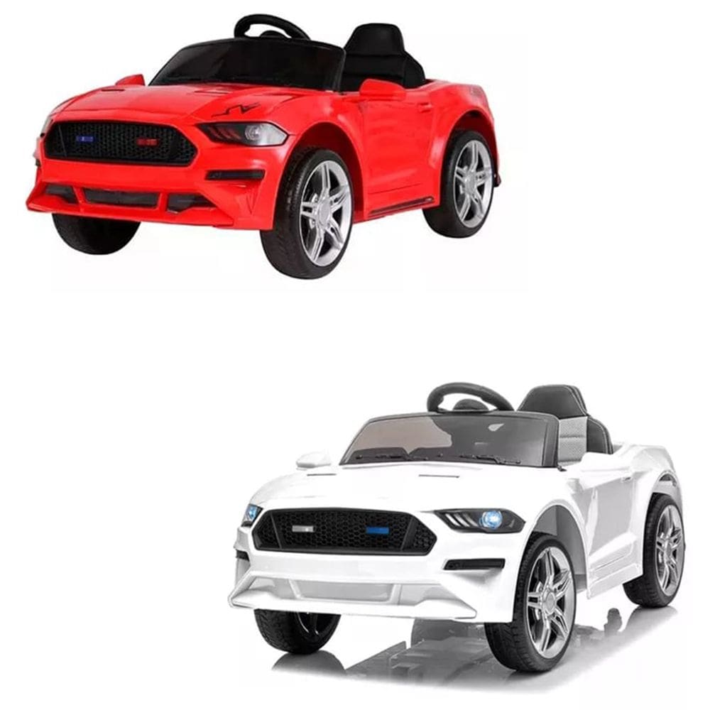 Mini Carro Elétrico Infantil Mustang 6V Até 25 kG Luz Som Com Controle