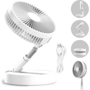 Ventilador De Parede AZOUTDOOR Com Controle Remoto - 3 Velocidades, Oscilação E Timer Para Quarto (Dourado) - Pacote Com 2 Unidades