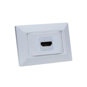 Espelho de Tomada Simples Chanfrado com 1 HDMI