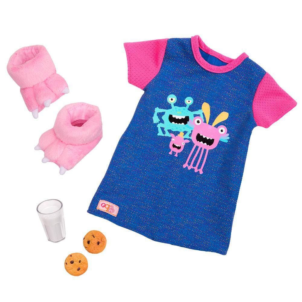 Camisão De Pijama Com Pantufas - Our Generation