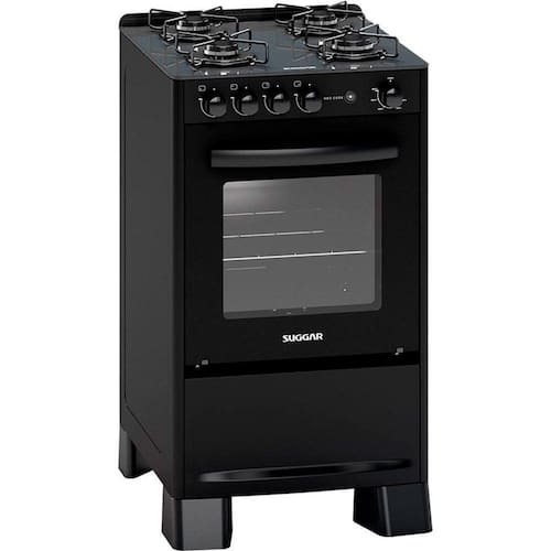 Fogão de Piso 4 Bocas Neo Cook Com Mesa de Vidro Suggar