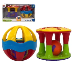 Conjunto com Torre e Bola Chocalho Brinquedo Educatico Infantil