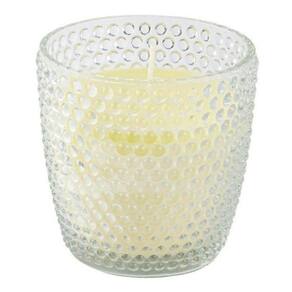 Vela Perfumada Aromatizada Decorativa Copo Vidro Poá Incolor
