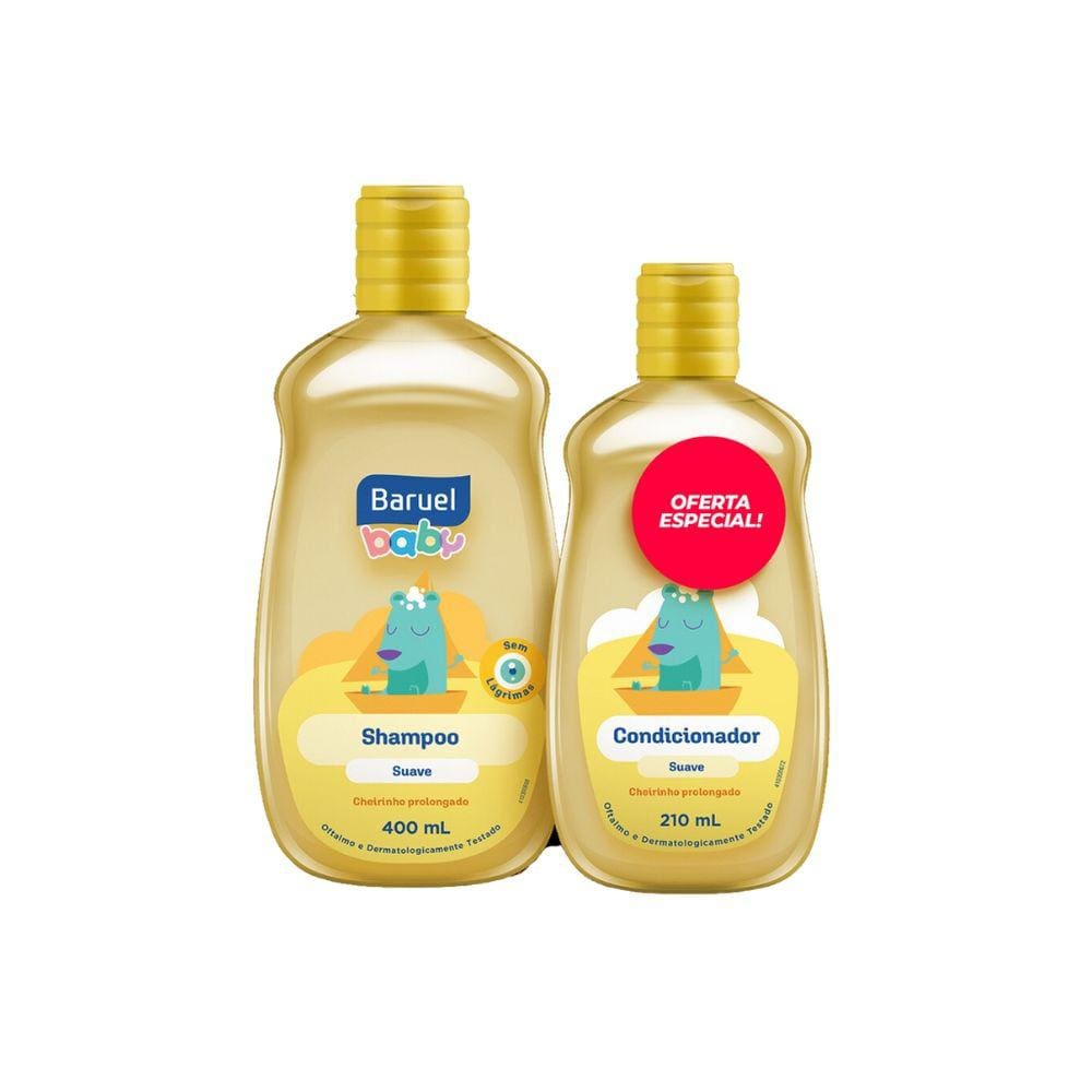 Kit Baruel Baby Shampoo 400ml+Cond 210ml Suave