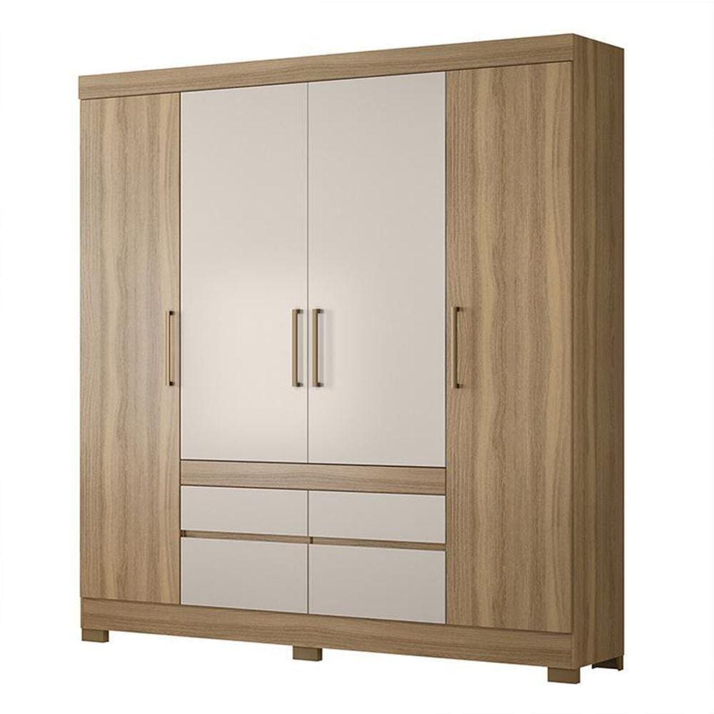Guarda Roupa Casal Bilbao 4 Portas e 4 Gavetas - Demóbile
