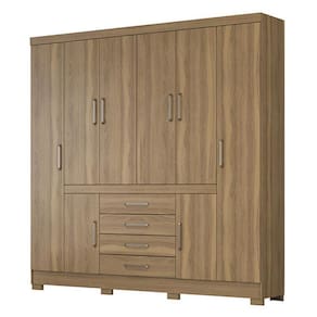 Guarda Roupa Casal New Realce 8 Portas e 4 Gavetas - Demóbile