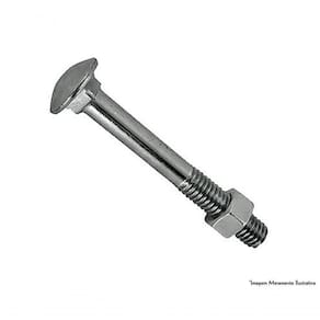 Parafuso Frances Zinc C/porca B 1/4equot;x4equot; 100p