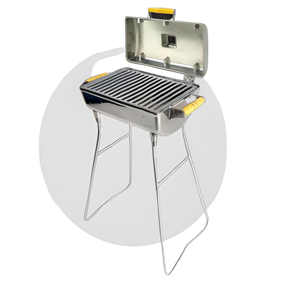 Churrasqueira A Bafo De Alumínio Com Pés premium