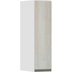 Armário Perola 20cm 1 Porta Branco Polar C/Legno Crema