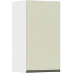Armário Perola 35cm 1 Porta Luciane Branco Polar C/Kashmir