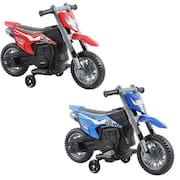 Mini Moto Motinha Elétrica Infantil Azul Cross 6v Luz Som