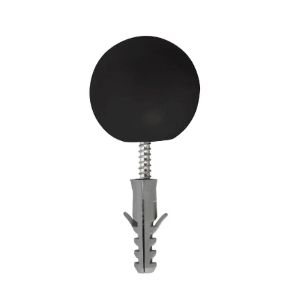 Batedor Para Porta Conjunto Completo Preto Sfor