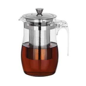 Chaleira Bule Vidro Transparente Design Com Infusor 700Ml