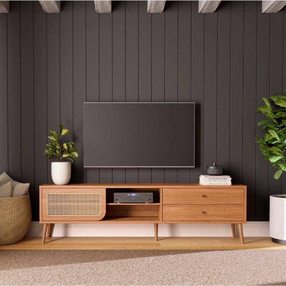 Rack para TV até 60 Polegadas 1 Porta 2 Gavetas 220cm TB311 Dalla Costa