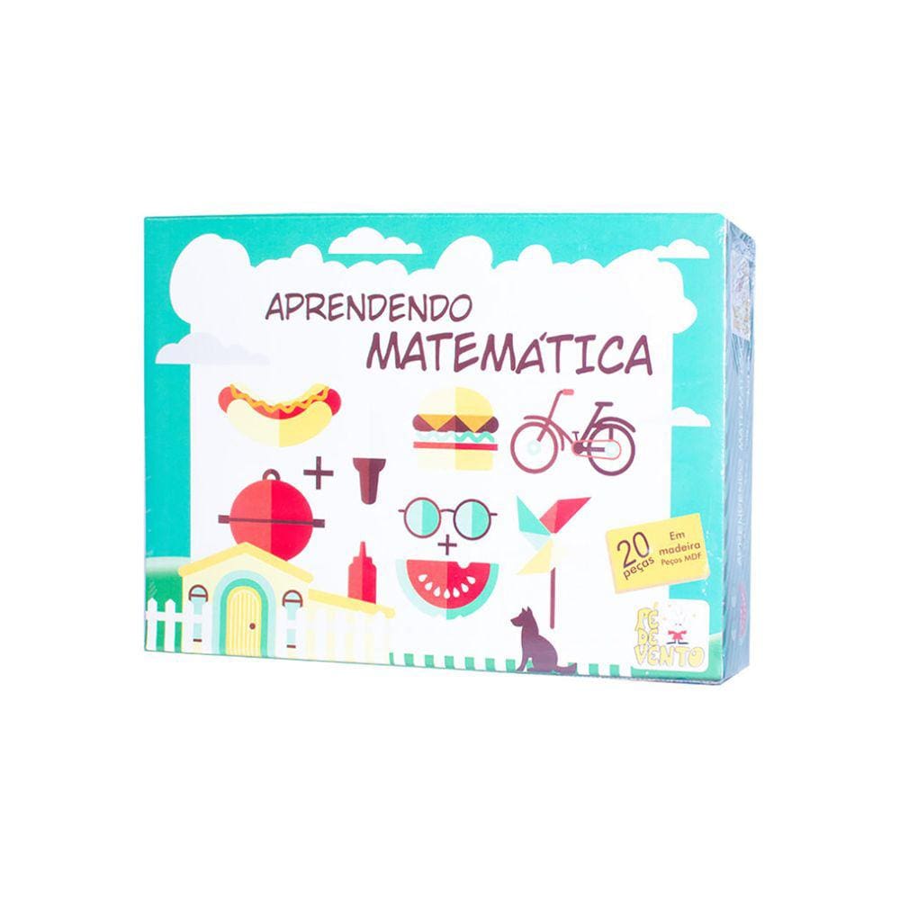 Jogo Aprendendo Matemática 20 Peças Infantil Didático
