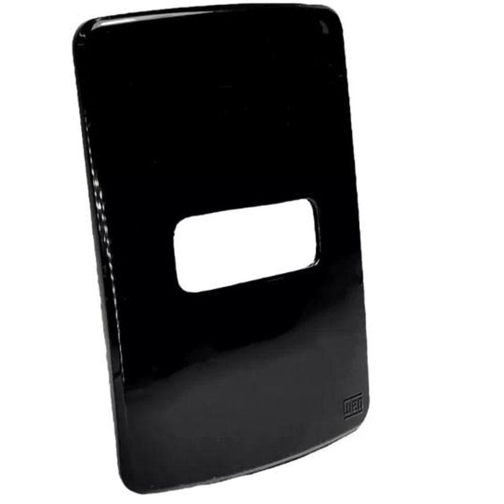 PLACA 4X2&quot; 1 POSIÇÃO COMPOSÉ PRETO