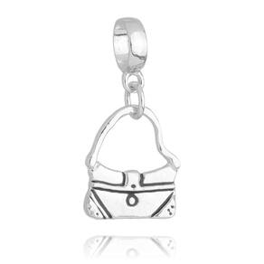 Pingente Berloque Bolsa Pandora Banhado a Prata 925
