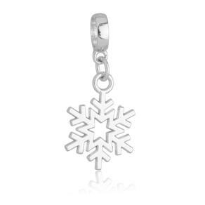 Pingente Berloque Cristal de Gelo Pandora Banhado a Prata 925