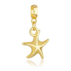 Pingente Berloque Estrela do Mar Pandora Banhado a Ouro 18k