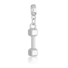 Pingente Berloque Peso Academia Pandora Banhado a Prata 925 - Premium