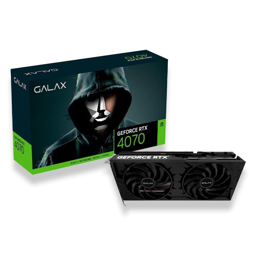 Placa de Vídeo Nvidia Geforce RTX 4070 1 Click OC Galax 12Gb