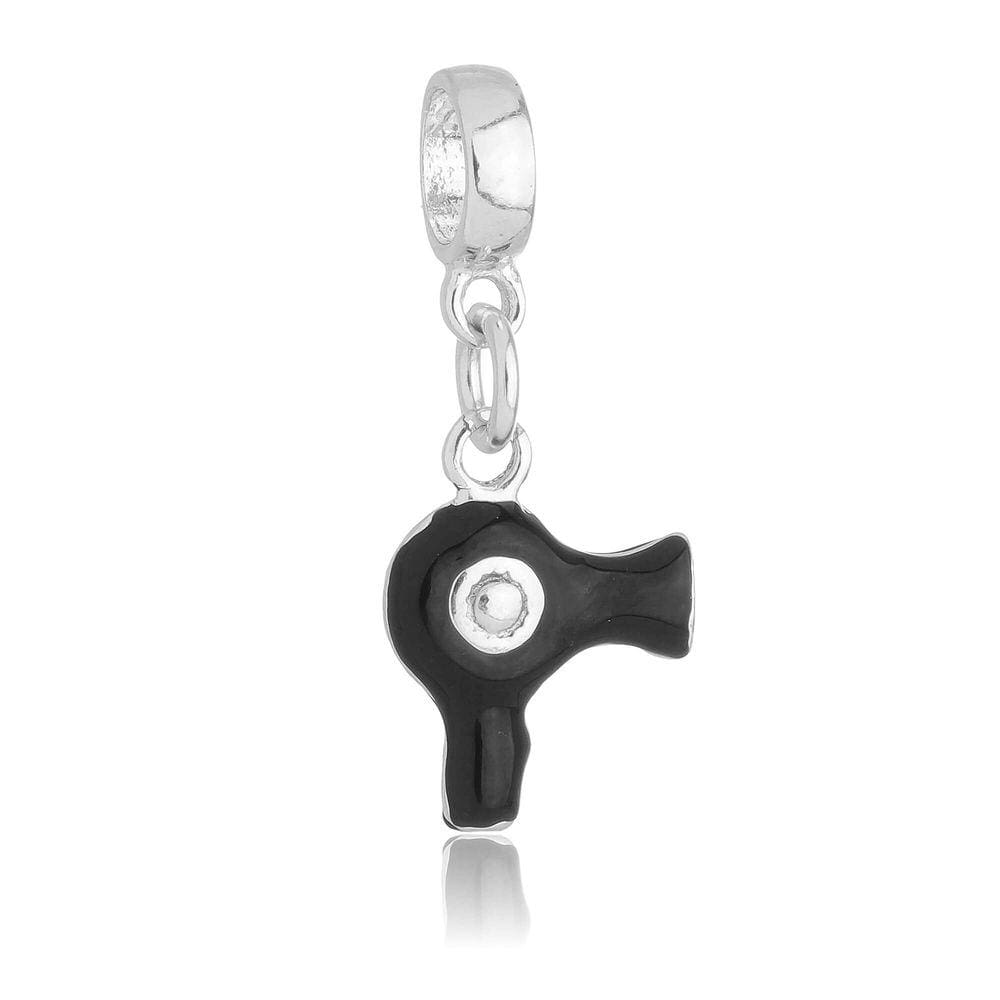 Pingente Berloque Secador Cabelo Pandora Banhado a Prata 925 - Premium