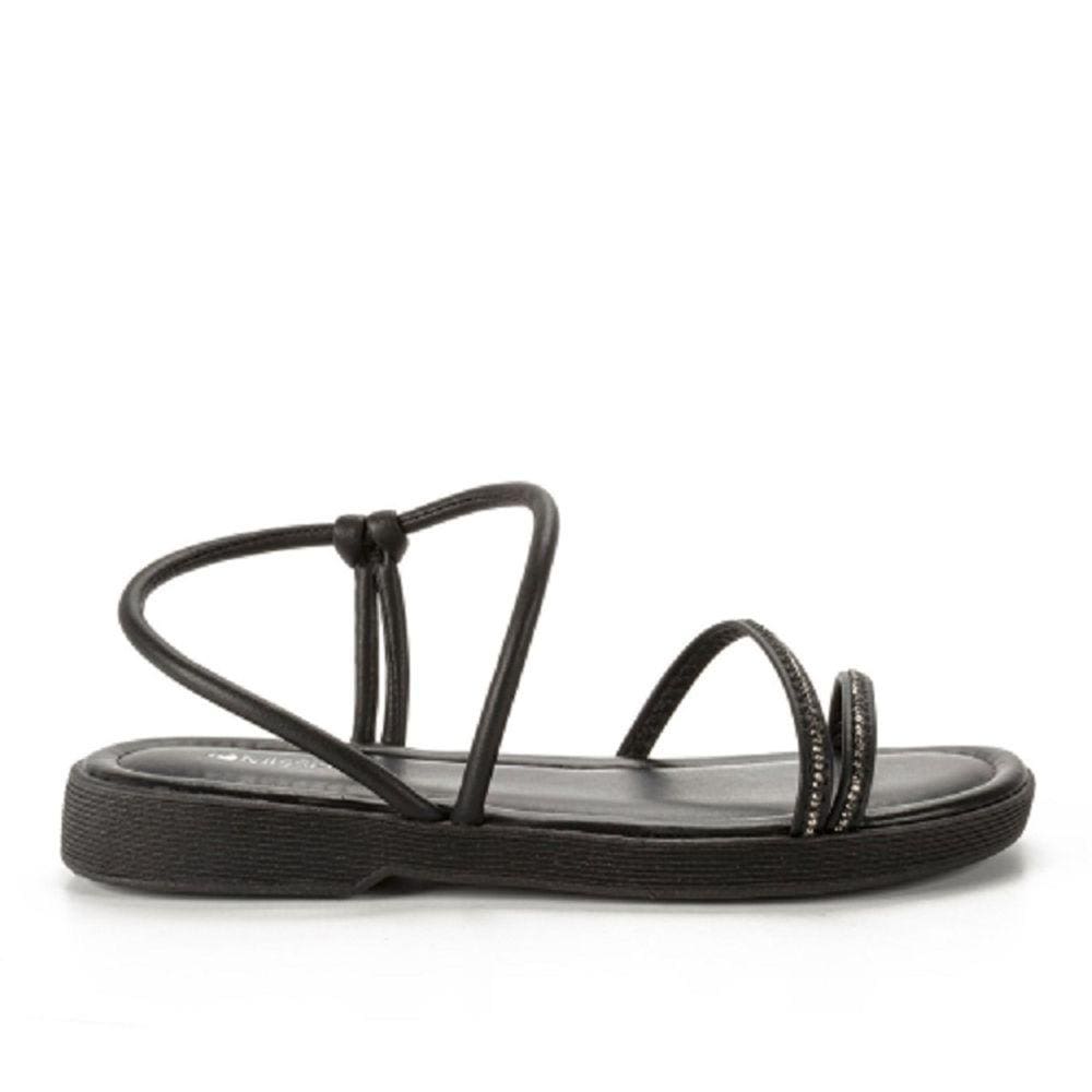 Sandália Feminina Mississipi Papete Tiras Brilhantes