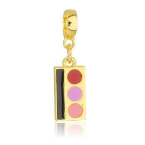 Pingente Berloque Estojo de Maquiagem Pandora Banhado a Ouro 18k - Premium