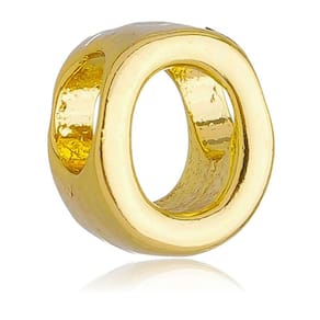 Berloque Letra O Separador Pandora Banhado a Ouro 18k - Premium