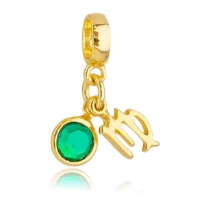 Pingente Berloque Signo Virgem Pandora Banhado a Ouro 18k - Premium