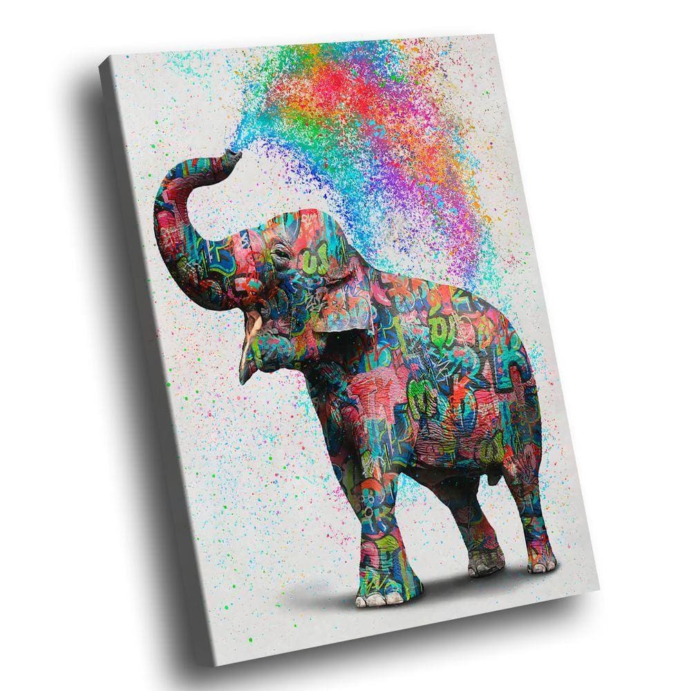 Quadro Elephant Colors Br Artes Grande 118x78