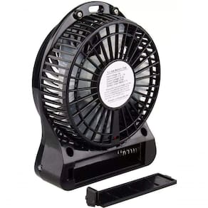 Mini Ventilador Portatil C/ Bateria Recarregável 3 Velocidades Preto