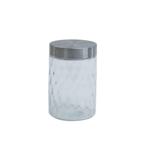Pote Bolhas 1300ml de Vidro com Tampa Inox Redondo - Mozcada