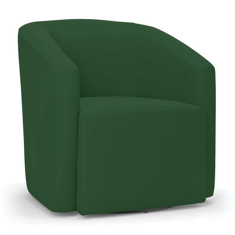 Poltrona Stella Max Veludo Base Giratória - D`Rossi