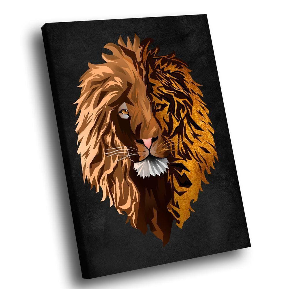 Quadro Gold Face Br Artes Médio 84x54