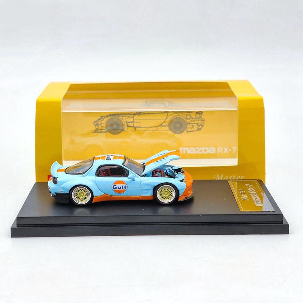 Miniatura Master Models Mazda RX7 `` Gulf `` Escala 1/64