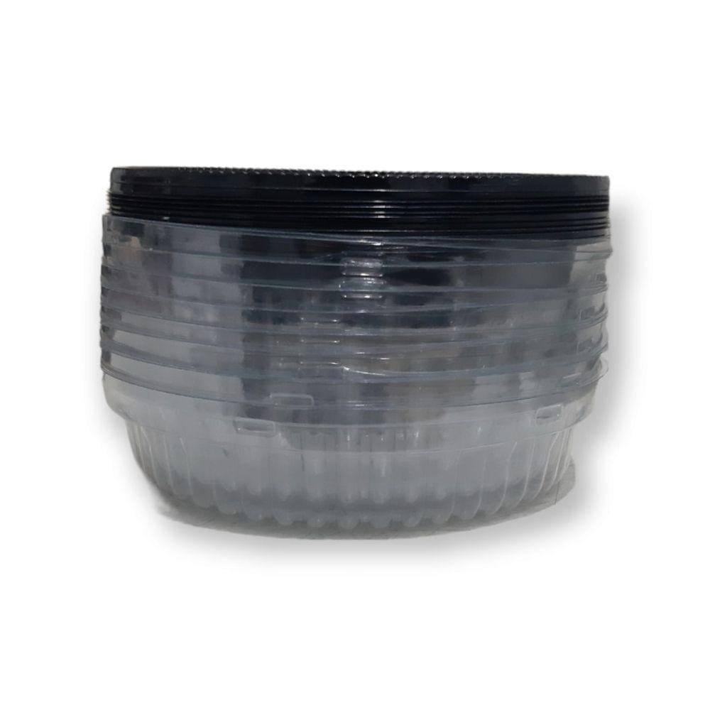 Embalagem para 500g G35MB Preta com Tampa Baixa Galvanotek c/10 un