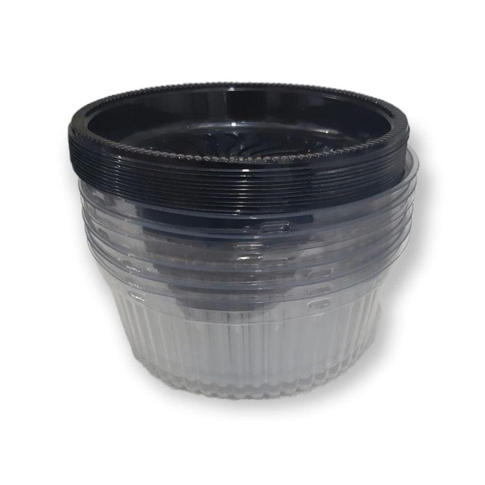 Embalagem para 500g G35MA Preta com Tampa Alta Galvanotek c/10 un