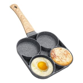 Frigideira Antiaderente 4 Em 1 Ovo Hambúrguer Bacon Pratica