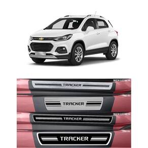 Jg Soleira Premium Elegance Tracker 4p Aço Escovado 2014
