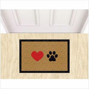 Tapete Pata Dog E Coração, Para Sala Quarto Cozinha.