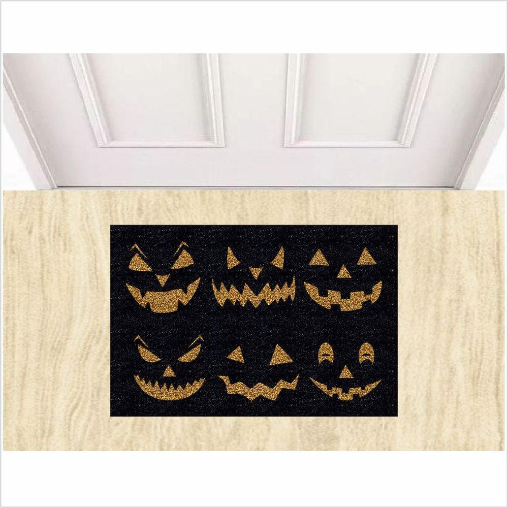 Tapete Halloween Abóbora Medida Porta.