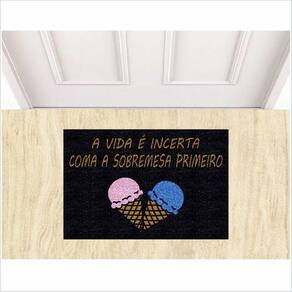 Tapete Divertido A Vida É Incerta Tome A Sobremesa Primeiro.