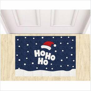 Tapete Feliz Natal Hoho, Decoração De Natal Papai Noel