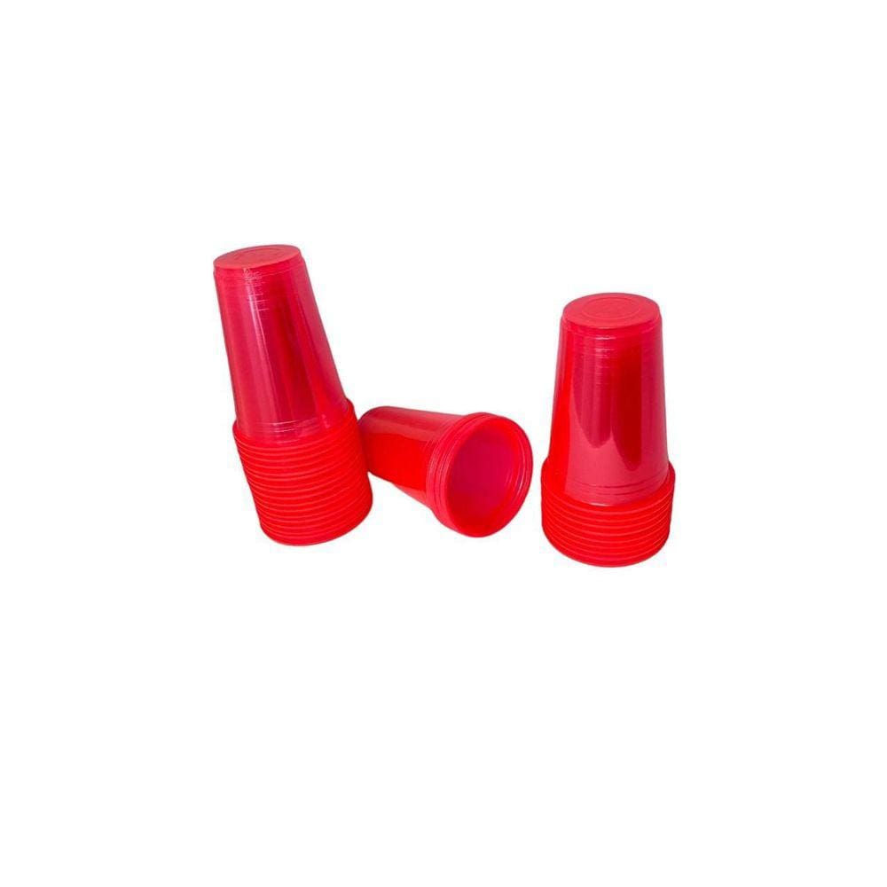 Copo Biodegradável Crystal Drink 300Ml Rosa Neon - 25 Unid