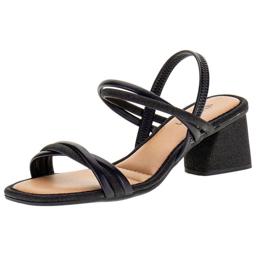 Sandália Feminina Salto Grosso Mississipi - Mi391