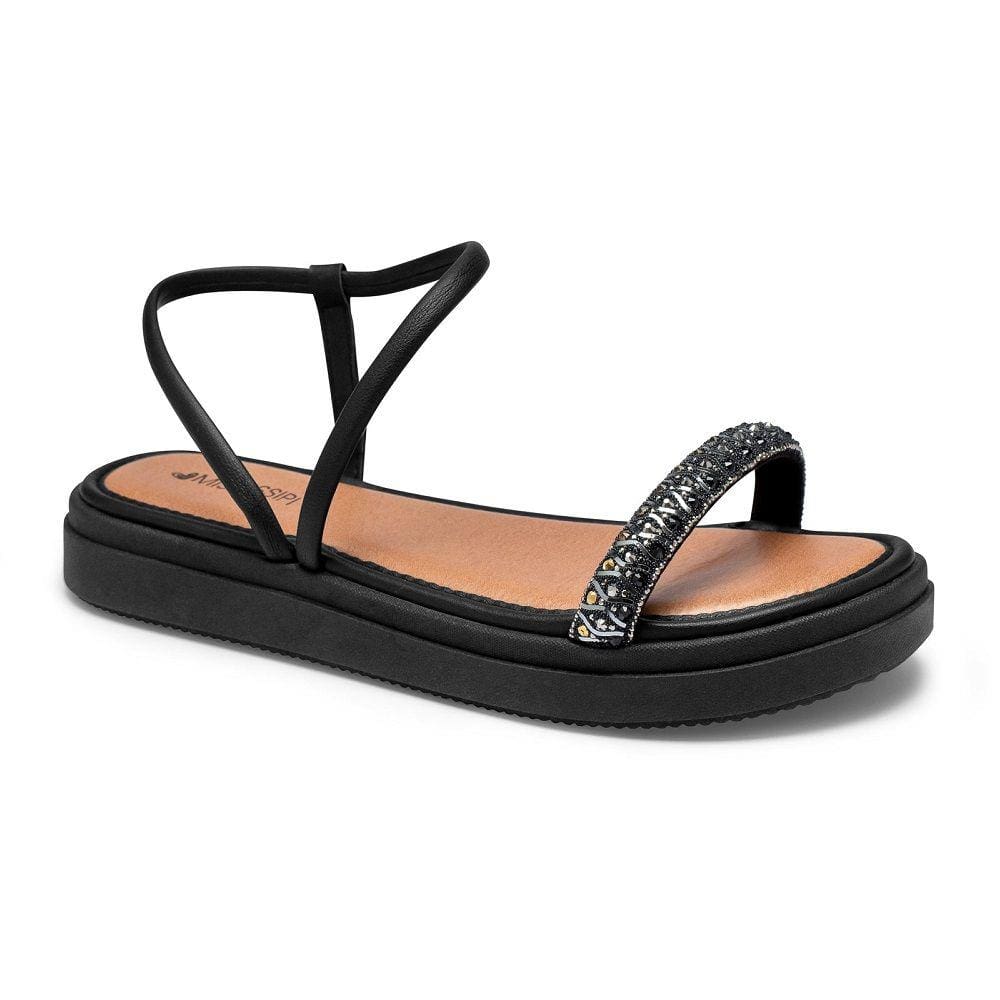 Sandália Flatform Mississipi MI242 Feminina - Preta