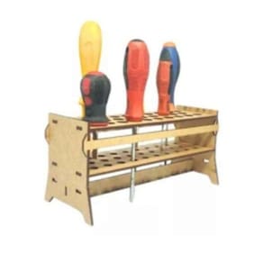 Suporte Organizador Chave Philips Fenda 29 Divisórias Em Mdf