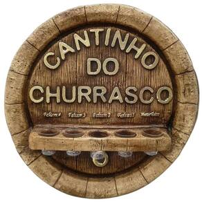 Pingometro Tampa De Barril - Cantinho Do Churrasco 5 Copos